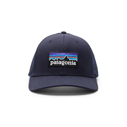 Patagonia Хлопок Полиэстер Кепки Унисекс Синий
