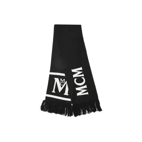MCM Вязаные шарфы Черный Унисекс