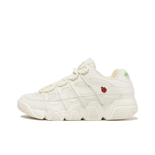 FILA Ladybird Low Топ Винтажные Баскетбольные Кроссовки Женские Бежевые
