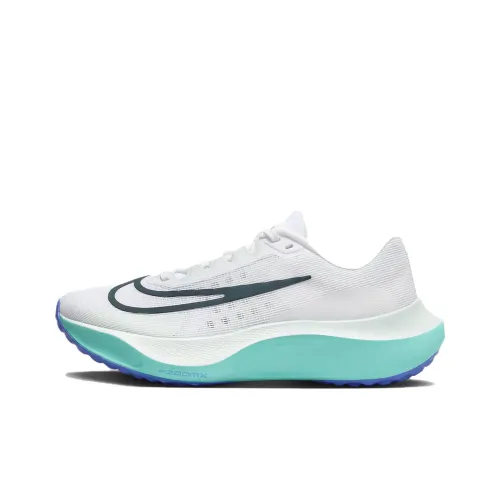 Nike Zoom Fly 5 Low Топ Повседневные Беговые Кроссовки Унисекс Белый Синий