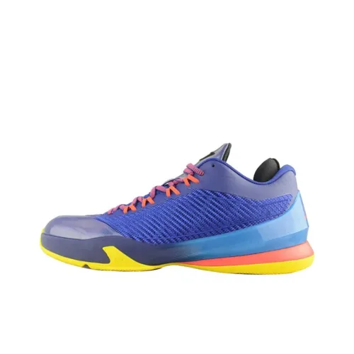 Jordan CP3 8 Амортизация Низкий Топ Баскетбольные Кроссовки Мужские Синие