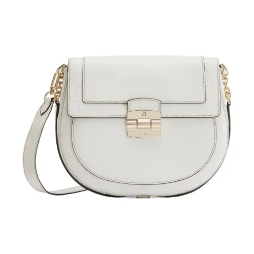 Furla Club 2 с рельефом телячья кожа седло сумка сумка через плечо маленькая женская хлопковая конфета