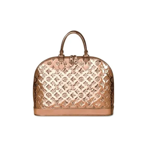 LOUIS VUITTON Alma Кожаная Сумка-купе Сумка через плечо Сумка Большая Женская Золотая