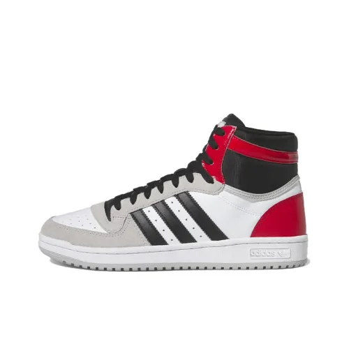 Adidas Originals TOP TEN RB Slip-resistant High Top Скейтборд Кроссовки Мужские Белый Серый Черный