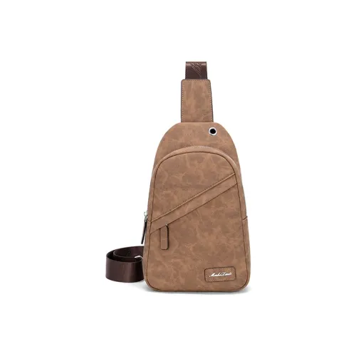 MashaLanti Водонепроницаемая ткань сумка через плечо сумка на одно плечо мужская кофейная