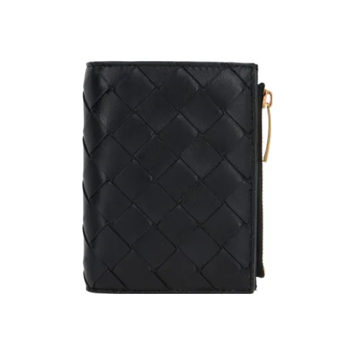 Bottega Veneta Lambskin Wallet Women's Black