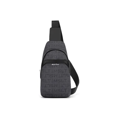 MashaLanti PVC Sling Bag Crossbody Bag Shoulder Bag Standard Men's Gray Blue