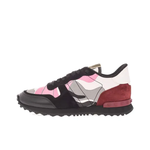 Valentino Rockrunner Low Топ Повседневная обувь Женская Черная Серый