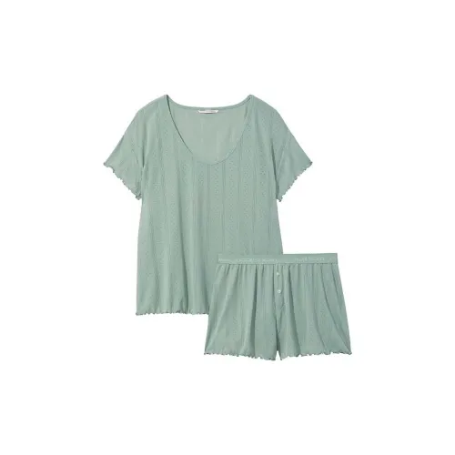 Victoria's Secret Шалфейно-зеленый Женские Пижамные Комплекты