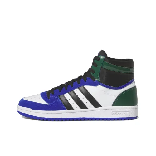 Adidas Originals TOP TEN RB противоскользящие высокие кроссовки для скейтбординга мужские белые синие зеленые