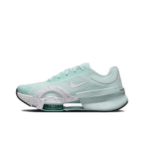 Nike SuperRep ZoomNext Nature Slip Resistant Abrasion Resistant Low Топ Кроссовки для тренировок Женские Белые Зеленые