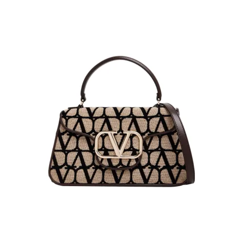 Valentino Locò Хлопок с кожаными вставками Сумка через плечо Сумка Женская Коричневая