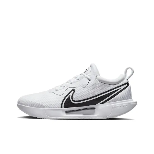 Nike Court Zoom Pro Slip-Resistant Low Top Теннисные Кроссовки Мужские Белый Черный