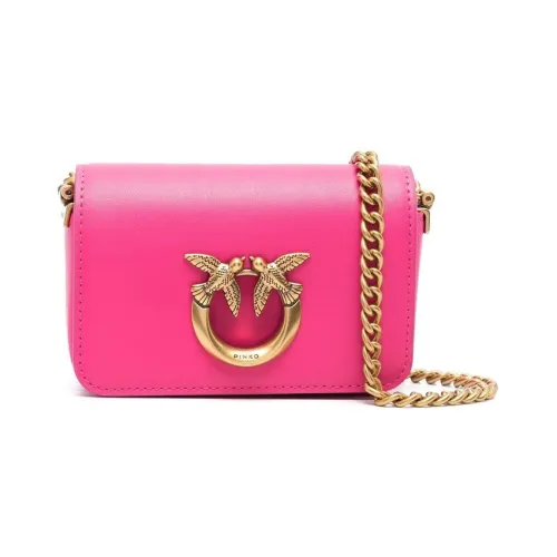 PINKO Lambskin Crossbody Bag Shoulder Bag Mini Women's Fuchsia