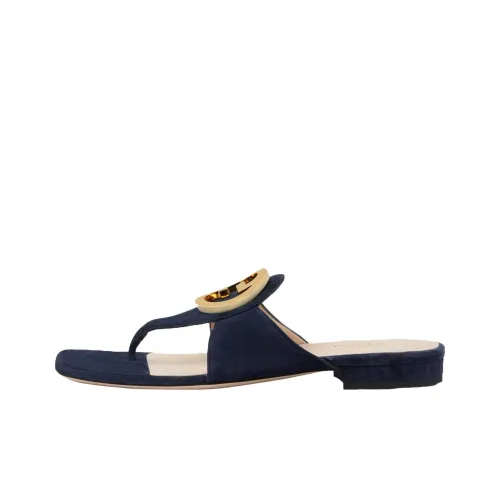 GUCCI Шлепанцы Женские Темно-синие