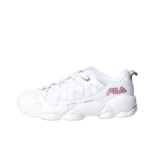 FILA Spaghetti Raw C 1 Low Топ Винтажные баскетбольные кроссовки Унисекс Белый Красный