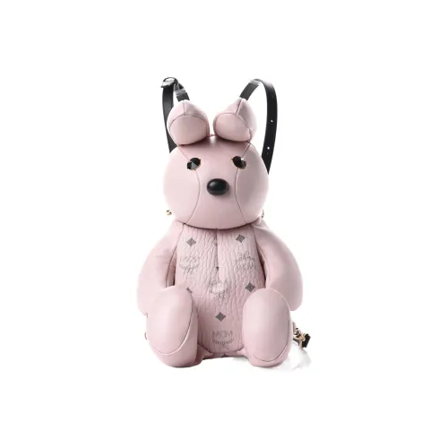 MCM Leather Backpack Women's Pink