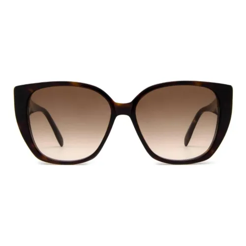 Alexander McQueen Ацетат Нерегулярная форма Солнцезащитные очки Женские Черный