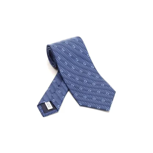 Ferragamo Шелковые галстуки, синий, мужской