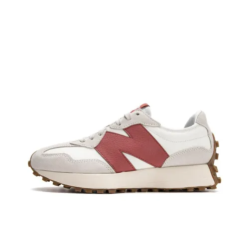 New Balance NB 327 Противоскользящий Устойчивый к истиранию Низкий Топ Повседневная Беговая Обувь Унисекс Бежевый Красный