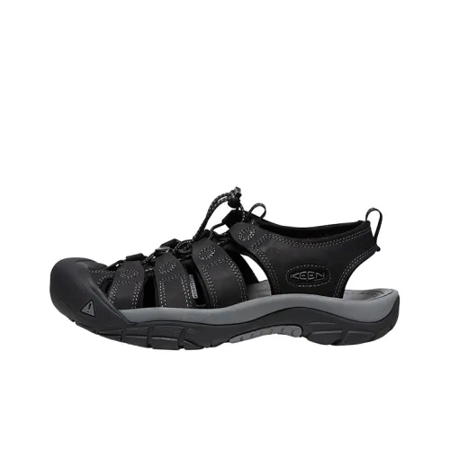 KEEN Newport Slip Resistant Abrasion Resistant Пляжные сандалии Мужские Черный Серый