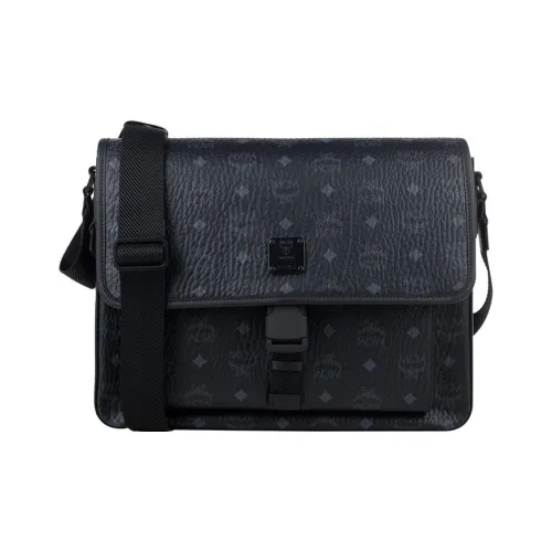 MCM Сумка через плечо из коровьей кожи средний размер мужская черная