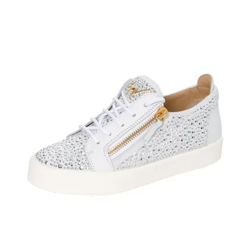 Giuseppe Zanotti GZ Low Топ Скейтборд Кроссовки Женские Белые