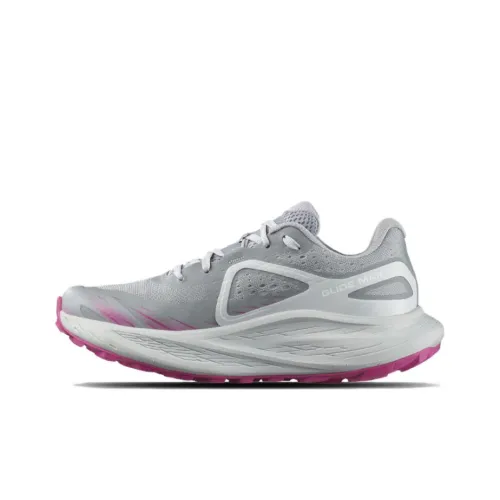 SALOMON Glide Ma противоскользящие устойчивые к истиранию низкие кеды для бега по пересеченной местности Женские Серый Белый Розовый