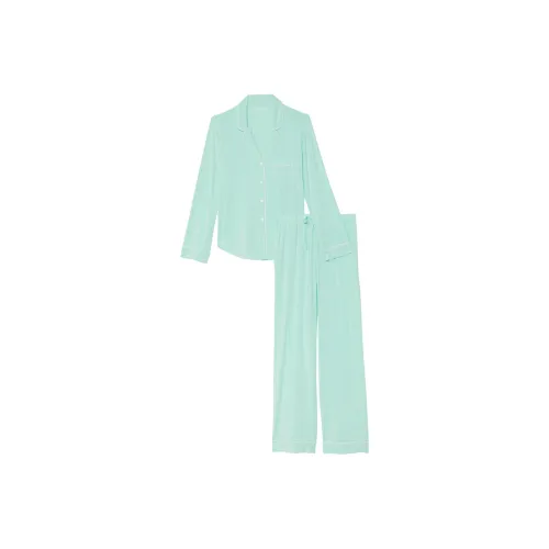 Victoria's Secret Modal Long Pajama Set Pajama Set Women's Celadon Green