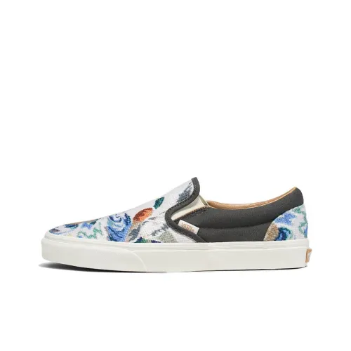 Vans Classic Slip On Классические Низкие Кроссовки для Скейтбординга Унисекс Серые