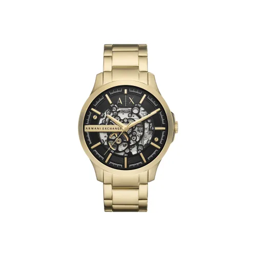 ARMANI EXCHANGE AE ARMANI Мужские часы Механический механизм Нержавеющая сталь Ремешок Черный циферблат