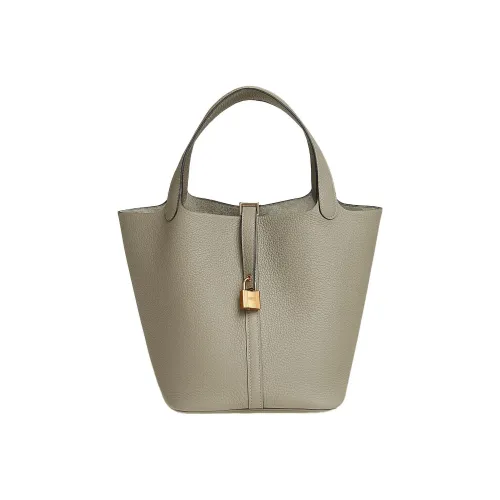 HERMES Picotin Lock Телячья кожа Корзинка-сумка Сумка-ведро Сумка 22 Женская Q1 Sauge Шалфейно-зеленый