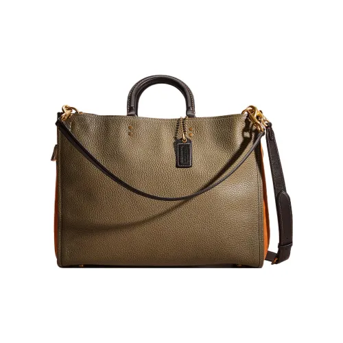 COACH Rogue Замша Тоут Сумка Сумка для покупок Сумка через плечо Сумка Большая Женская Умбра