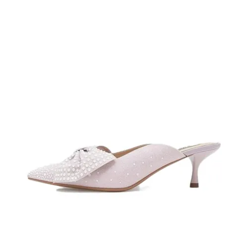 73Hours Стекло Складная бумага Стильный Сандалии 5,5см Женские Светло-фиолетовый