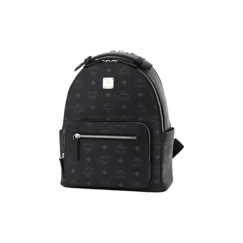 MCM Stark Visetos Кожа Рюкзак Унисекс Черный