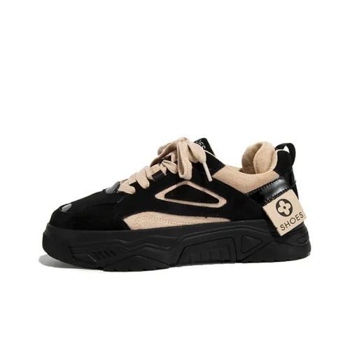 SELAIYA Противоскользящие Износостойкие Легкие Дышащие Низкие Кроссовки для скейтбординга 4CM Женские Черные