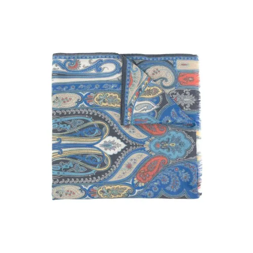 ETRO Вязаные шарфы Синий Женские