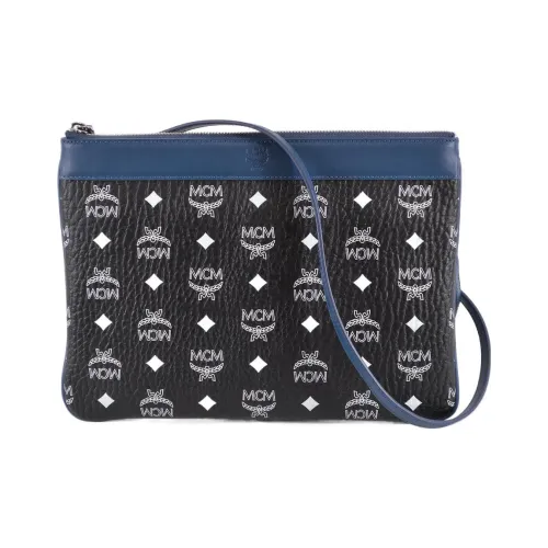 MCM Покрытый холст клатч женский черный