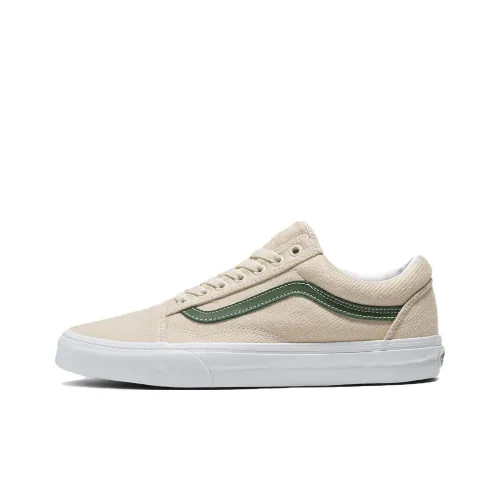 Vans Old Skool Collection Низкие Кроссовки для Скейтбординга Унисекс Бежево-Зеленые