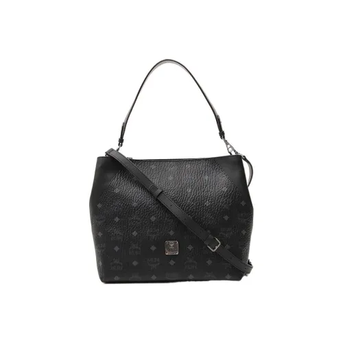 MCM Кожа Портативный Crossbody Сумка Сумка через плечо Женская Черная