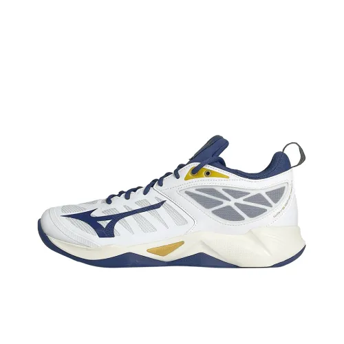 Кроссовки Mizuno Training Low Top Белый/Синий/Золотой Унисекс