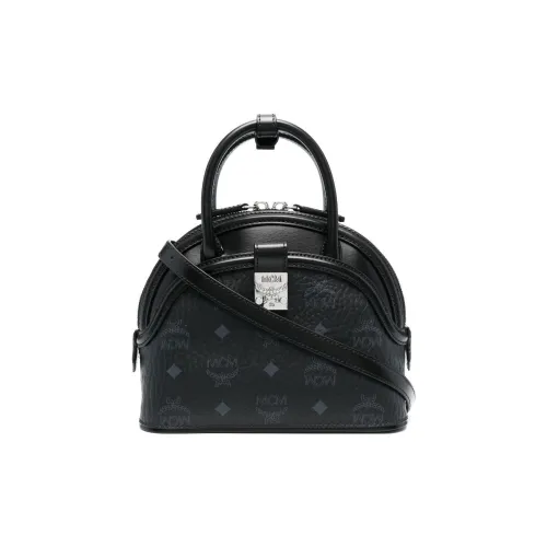 MCM Tracy Visetos Покрытый холст с кожаными вставками Сумка через плечо Сумка Женская