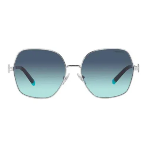 TIFFANY CO. Металл Нерегулярная форма Солнцезащитные очки Женские Серебристый