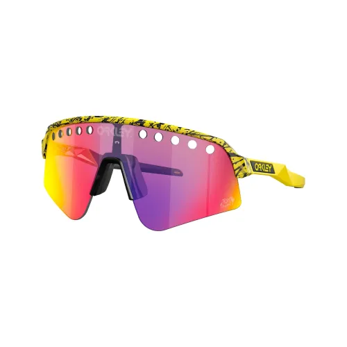 Oakley Нейлон Нерегулярная форма Солнцезащитные очки Унисекс Желтый