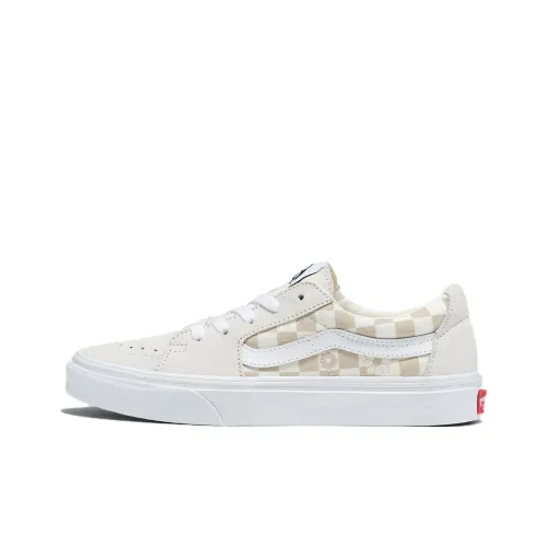 Vans SK8 Floral Check Low Top Скейтборд Кроссовки Unisex Ecru