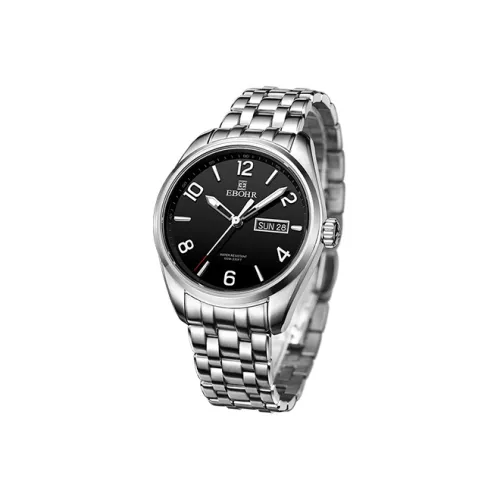 EBOHR Master Collection Кварцевый механизм нержавеющая сталь ремешок мужские часы черный циферблат