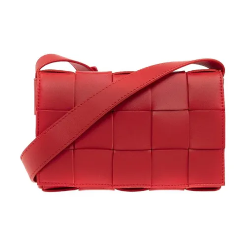 Bottega Veneta CASSETTE подушка сумка овчина тофу сумка через плечо маленькая женская красная