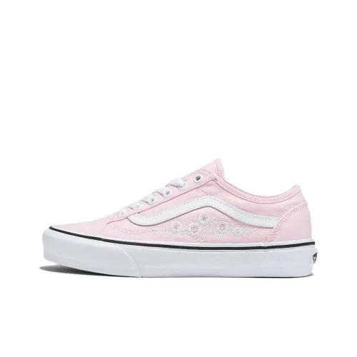 Vans Old Skool Collection Tapered Low Топ Скейтборд Кроссовки Унисекс Розовый Белый