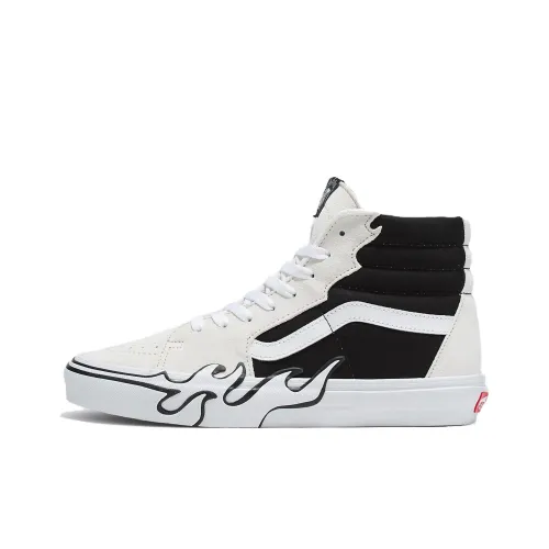 Vans SK8 High Топ Скейтборд Кроссовки Унисекс Черный Белый