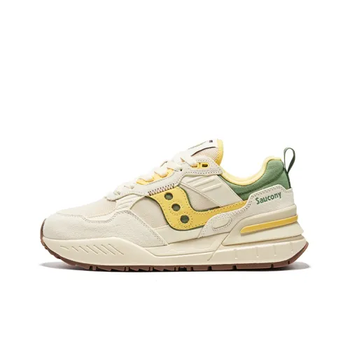 Saucony Shadow 5000 Беговые кроссовки Низкий топ Бежевый Желтый Унисекс
